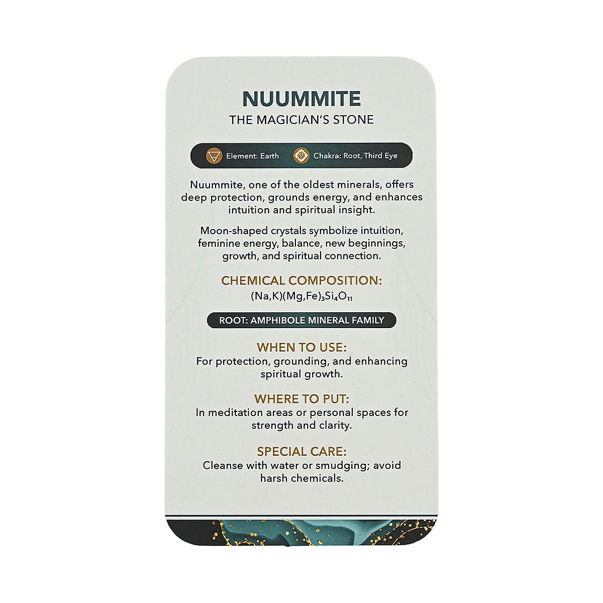 Nuummite Moon Shape -Medium 820ctw image number 6