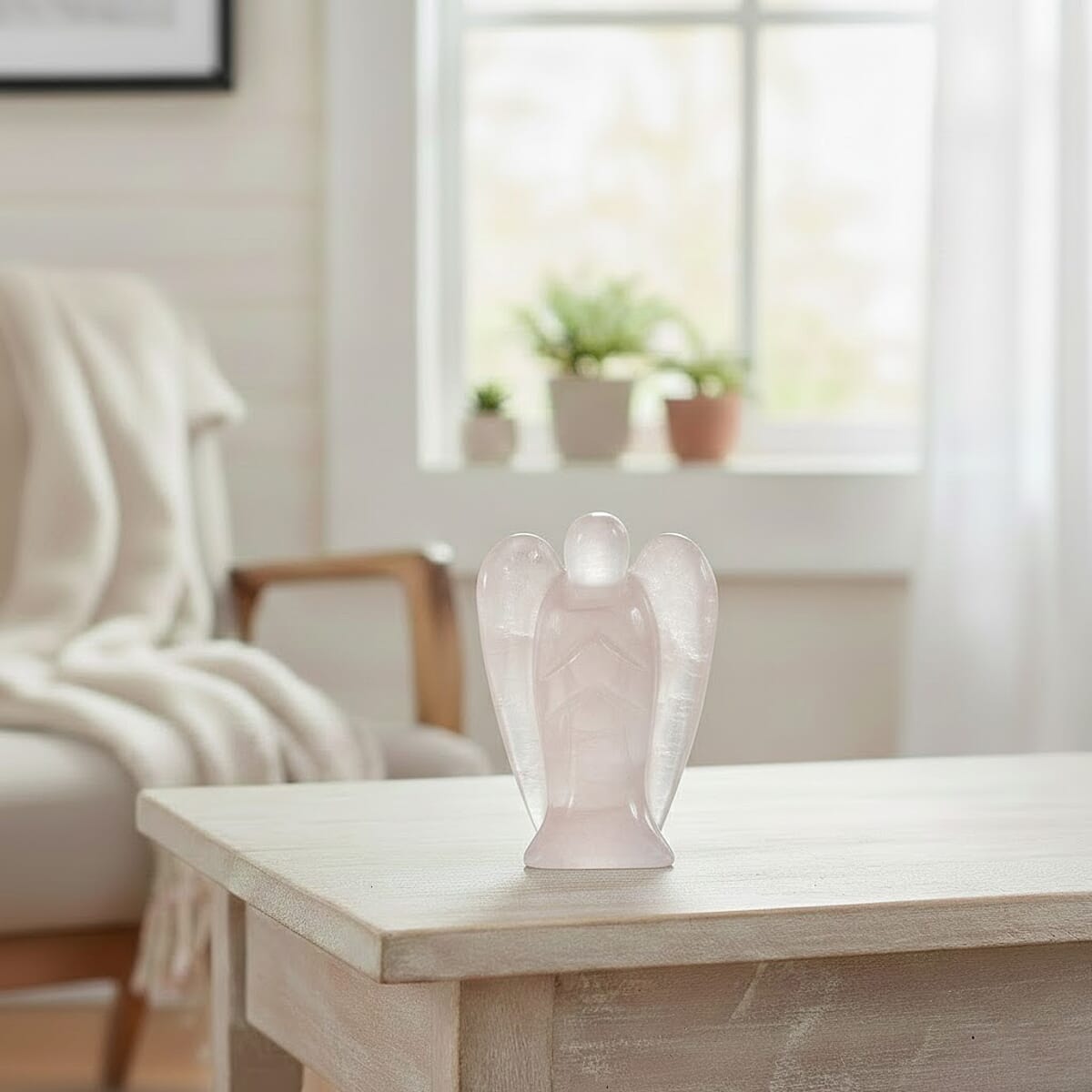 White Quartz Angel Shape -Medium 416ctw image number 1