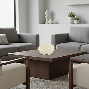 White Quartz Double Heart -Medium 1394 ctw