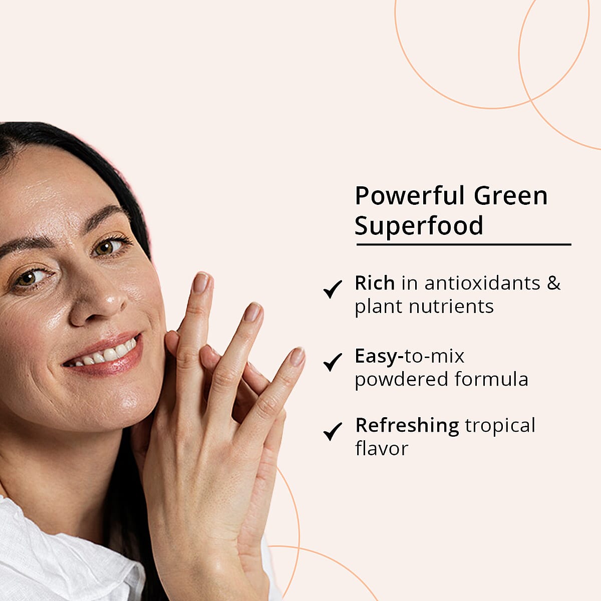 Dr. Tony Radiant Greens Powerful Superfood - Tropical Flavor (10.58oz) image number 4