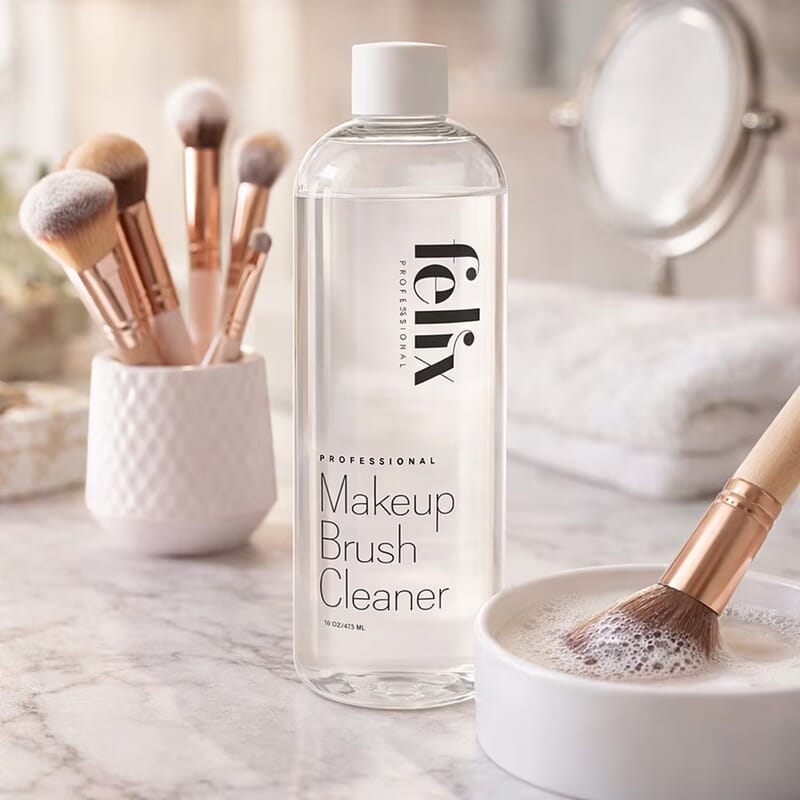 Felix Professional Make Up Brush Cleaner Solution 16Oz