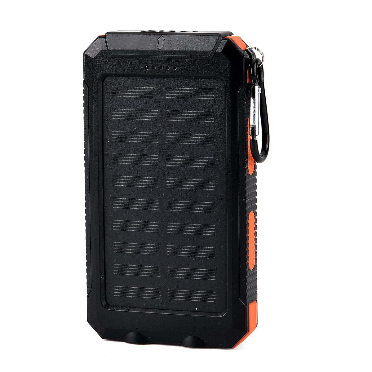 Livmore Orange 5000mAh Solar Power Bank with Flashlight image number 5