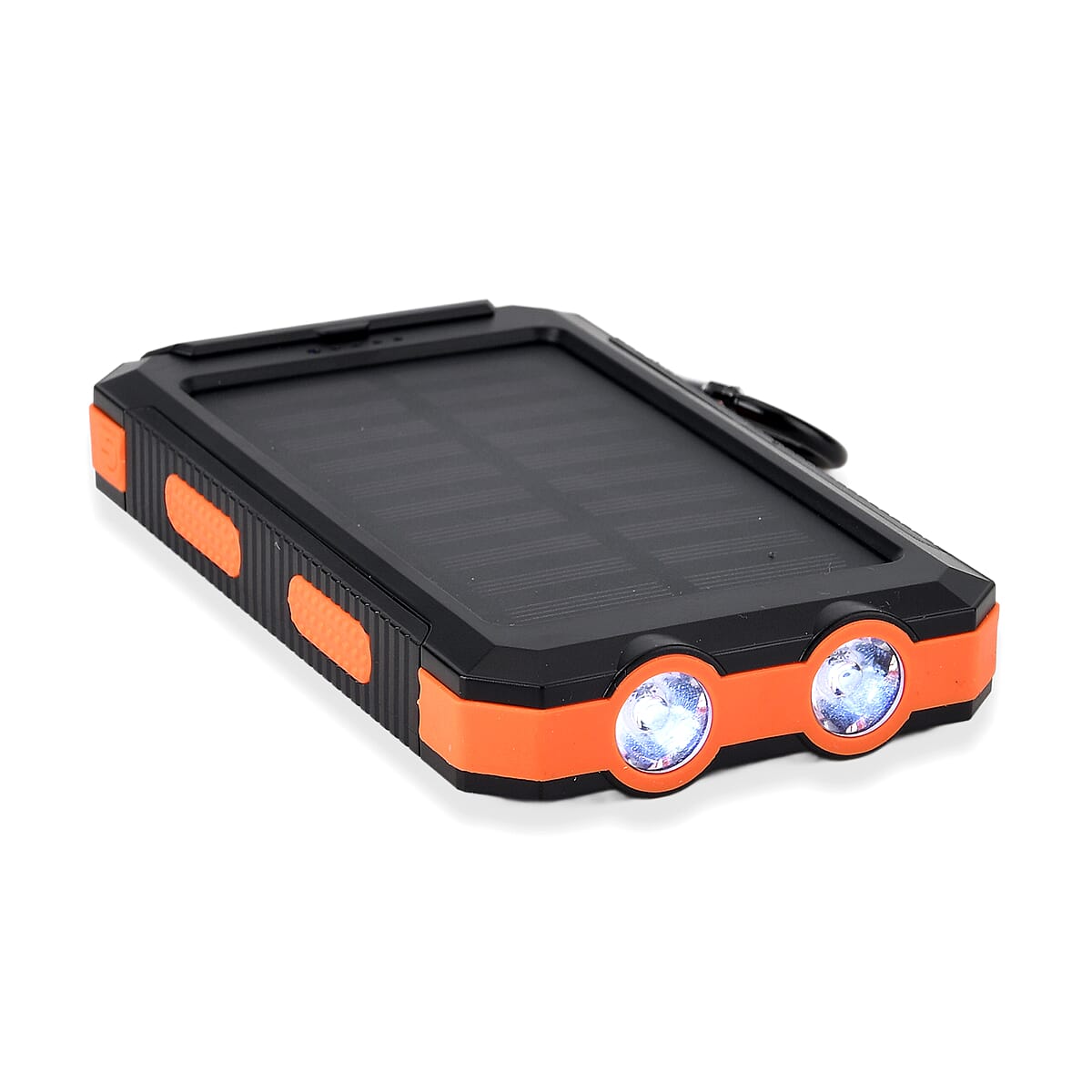Livmore Orange 5000mAh Solar Power Bank with Flashlight image number 6