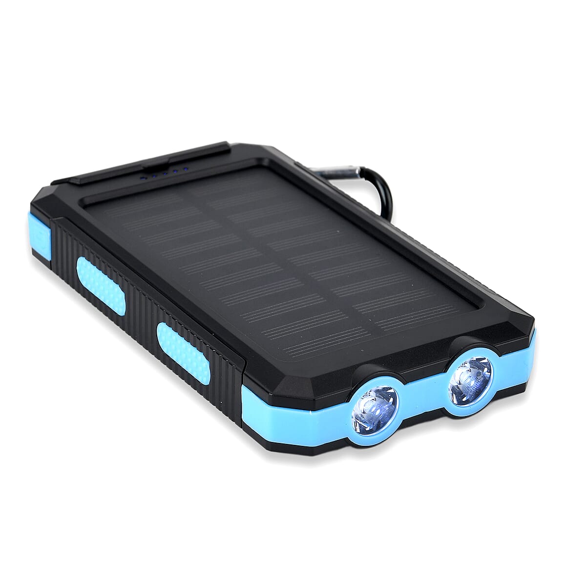  Livmore Blue 5000mAh Solar Power Bank with Flashlight image number 6