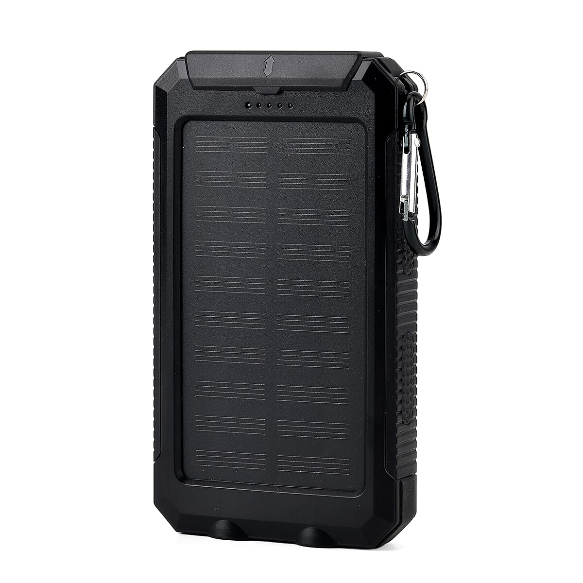  Livmore Black 5000mAh Solar Power Bank with Flashlight image number 5