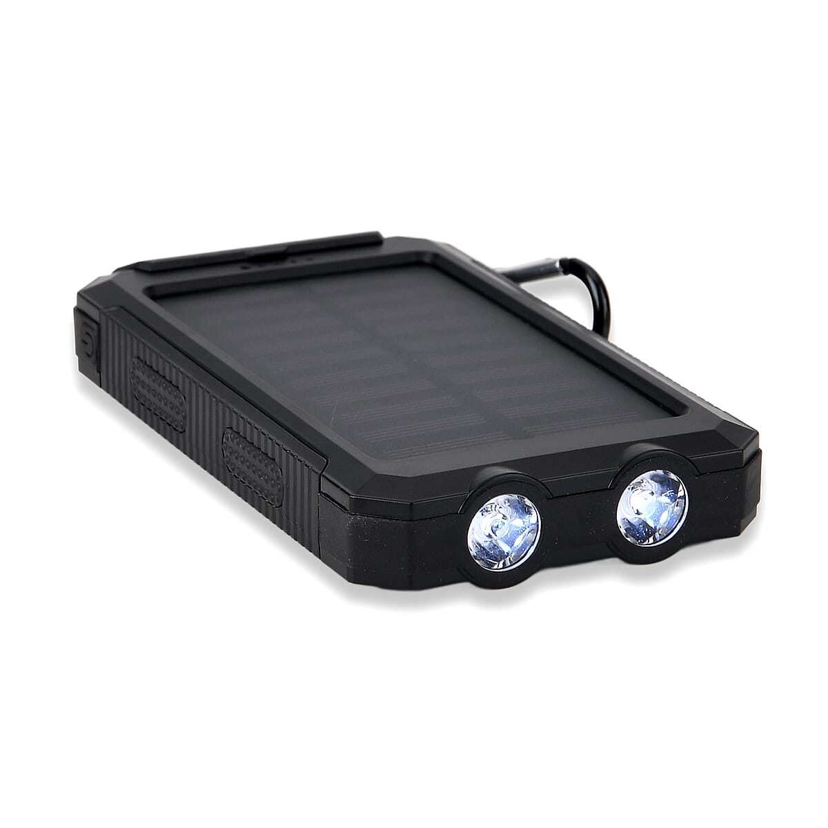  Livmore Black 5000mAh Solar Power Bank with Flashlight image number 6