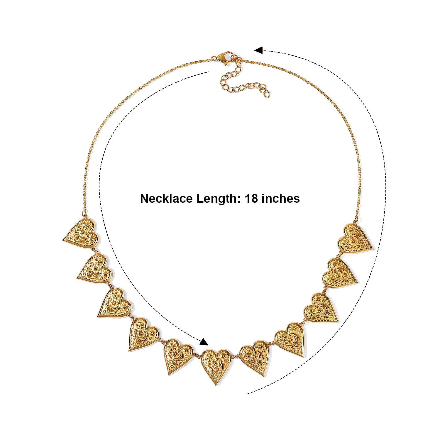 EverTrue Necklace in 18K YG Plated Bronze 18 Inches