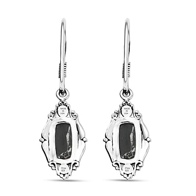 D'Joy Artisan Crafted Premium White Buffalo 3.35 ctw Earrings in Sterling Silver