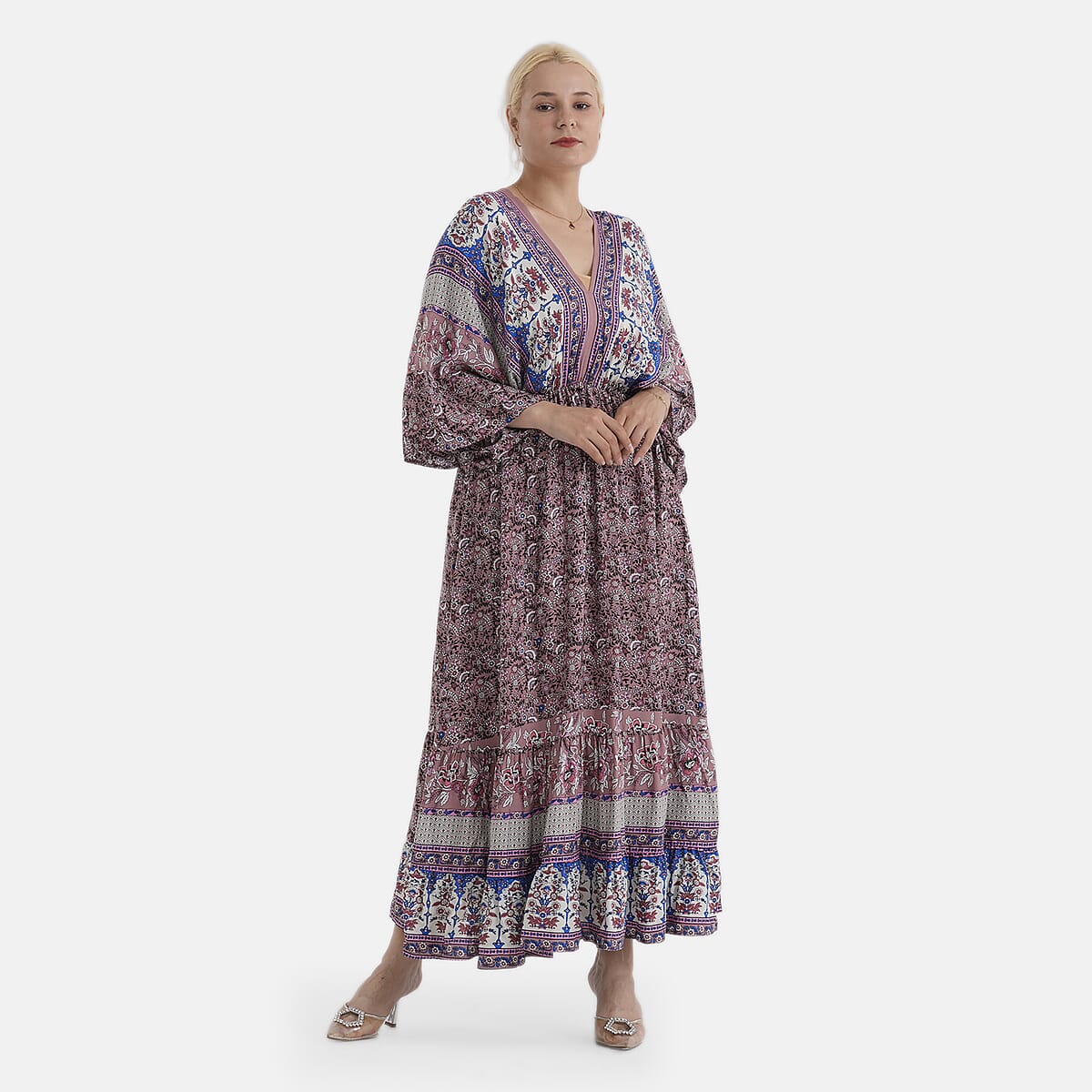 LA MAREY Coffee Placement Print Dress One Size Fit Most image number 3