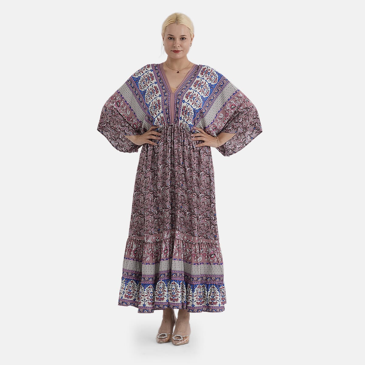 LA MAREY Coffee Placement Print Dress One Size Fit Most image number 4