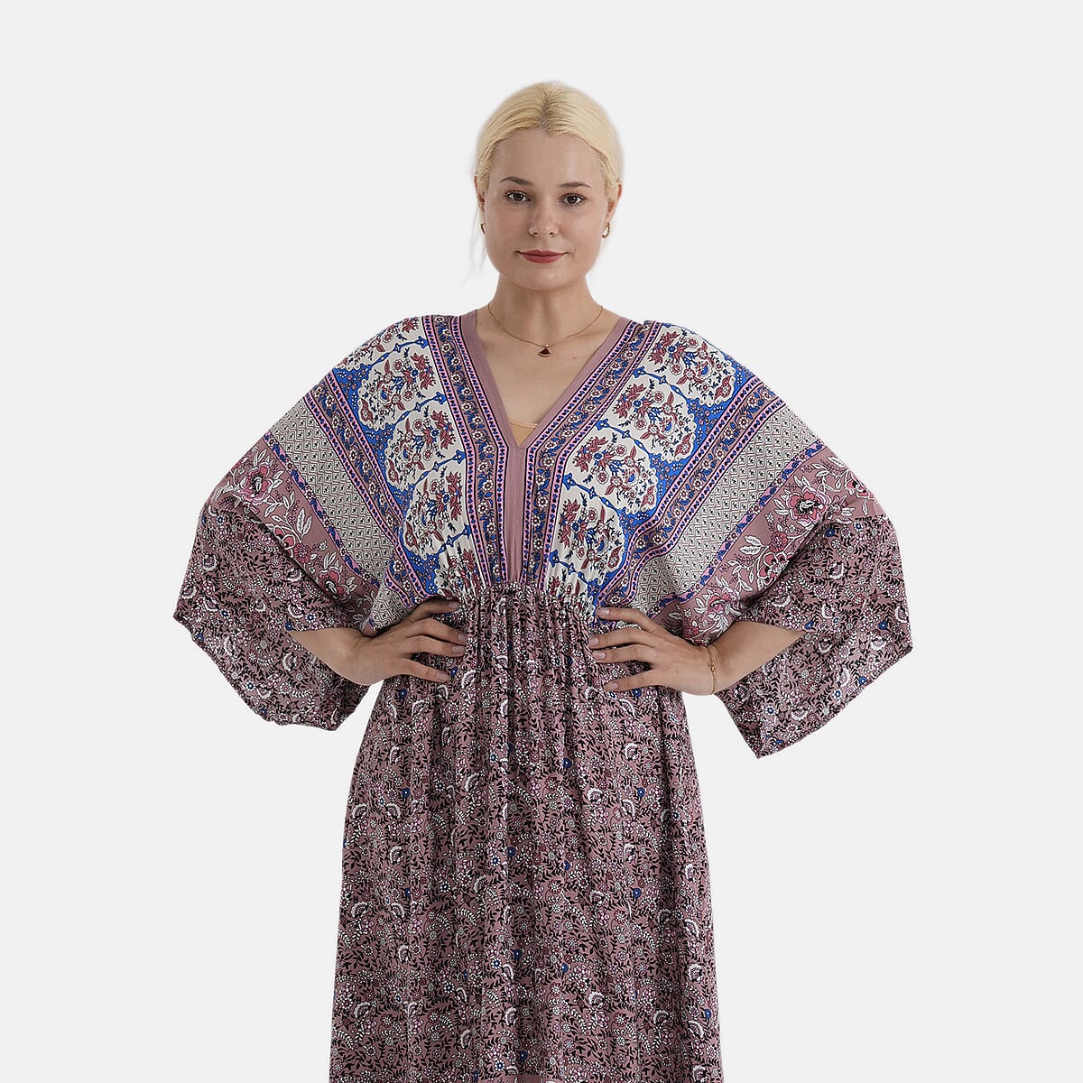 LA MAREY Coffee Placement Print Dress One Size Fit Most image number 5