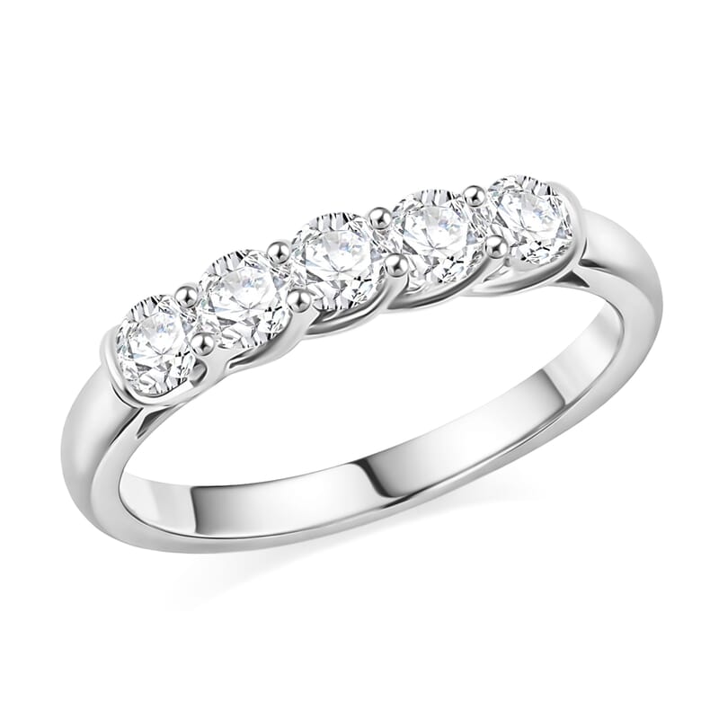 Modani Natural Diamond (G, VVS2) Ring in 950 Platinum 1.00 ctw (Size 12.0)