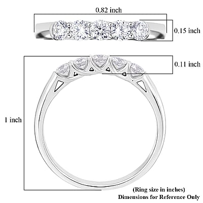 Modani Natural Diamond (G, VVS2) Ring in 950 Platinum 1.00 ctw (Size 12.0)