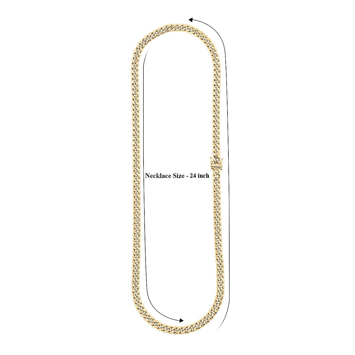 10K Yellow Gold 6.7mm Miami Cuban Chain Necklace 24 Inches 18.50 Grams image number 6