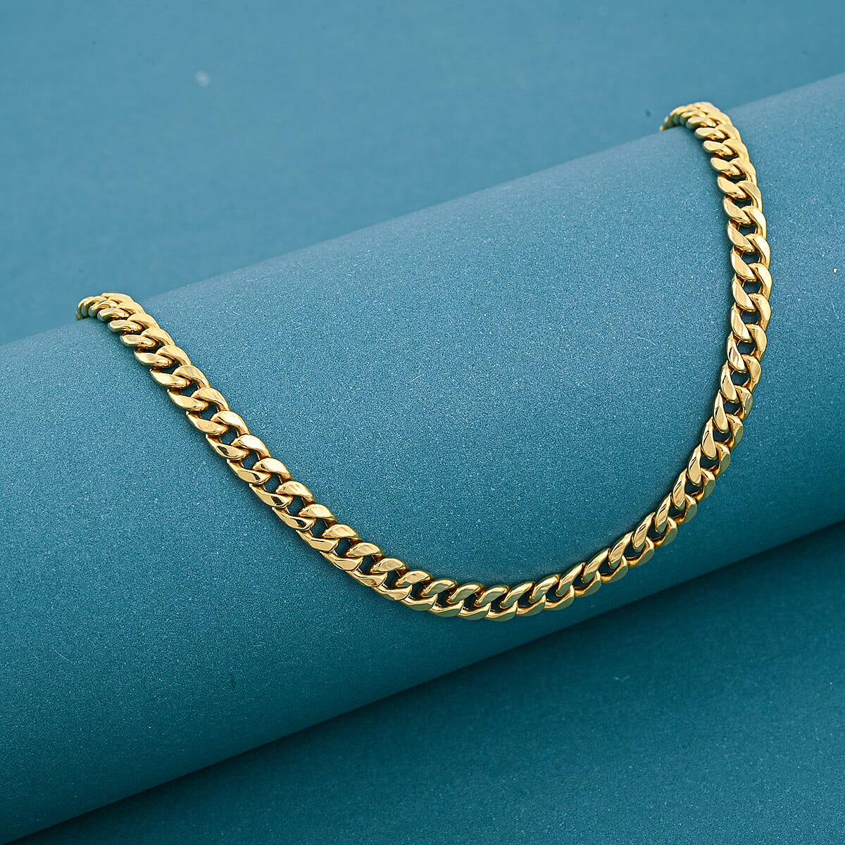 10K Yellow Gold 4.1mm Alexander Necklace 24 Inches 12.40 Grams image number 1