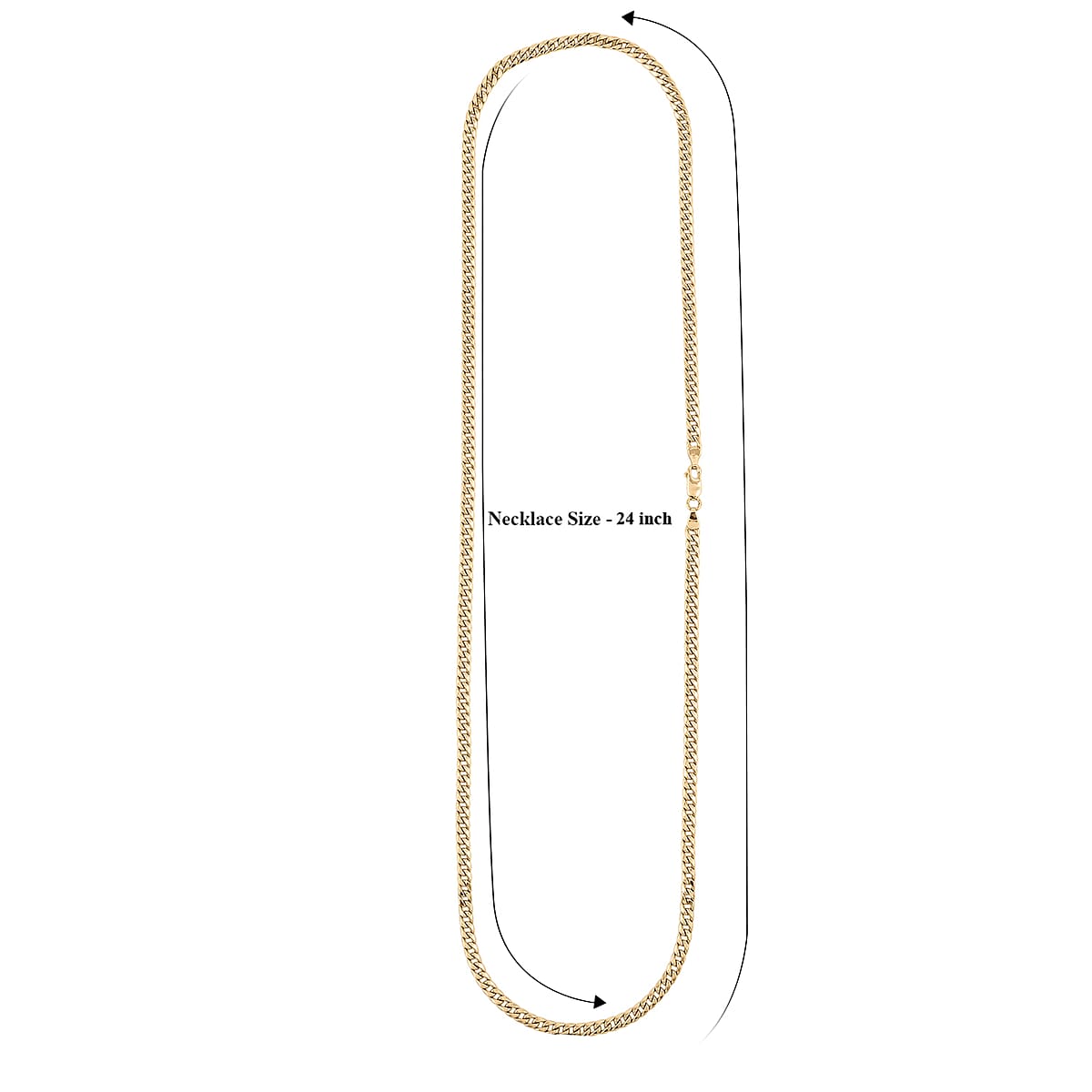 10K Yellow Gold 4.1mm Alexander Necklace 24 Inches 12.40 Grams image number 6