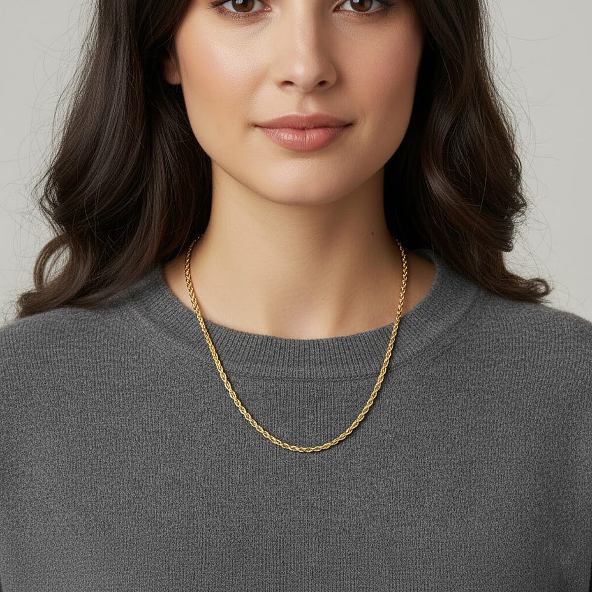 10K Yellow Gold 2.2mm Rope Chain Necklace 30 Inches 3.40 Grams image number 2