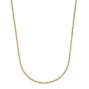 10K Yellow Gold 2.2mm Rope Chain Necklace 30 Inches 3.40 Grams