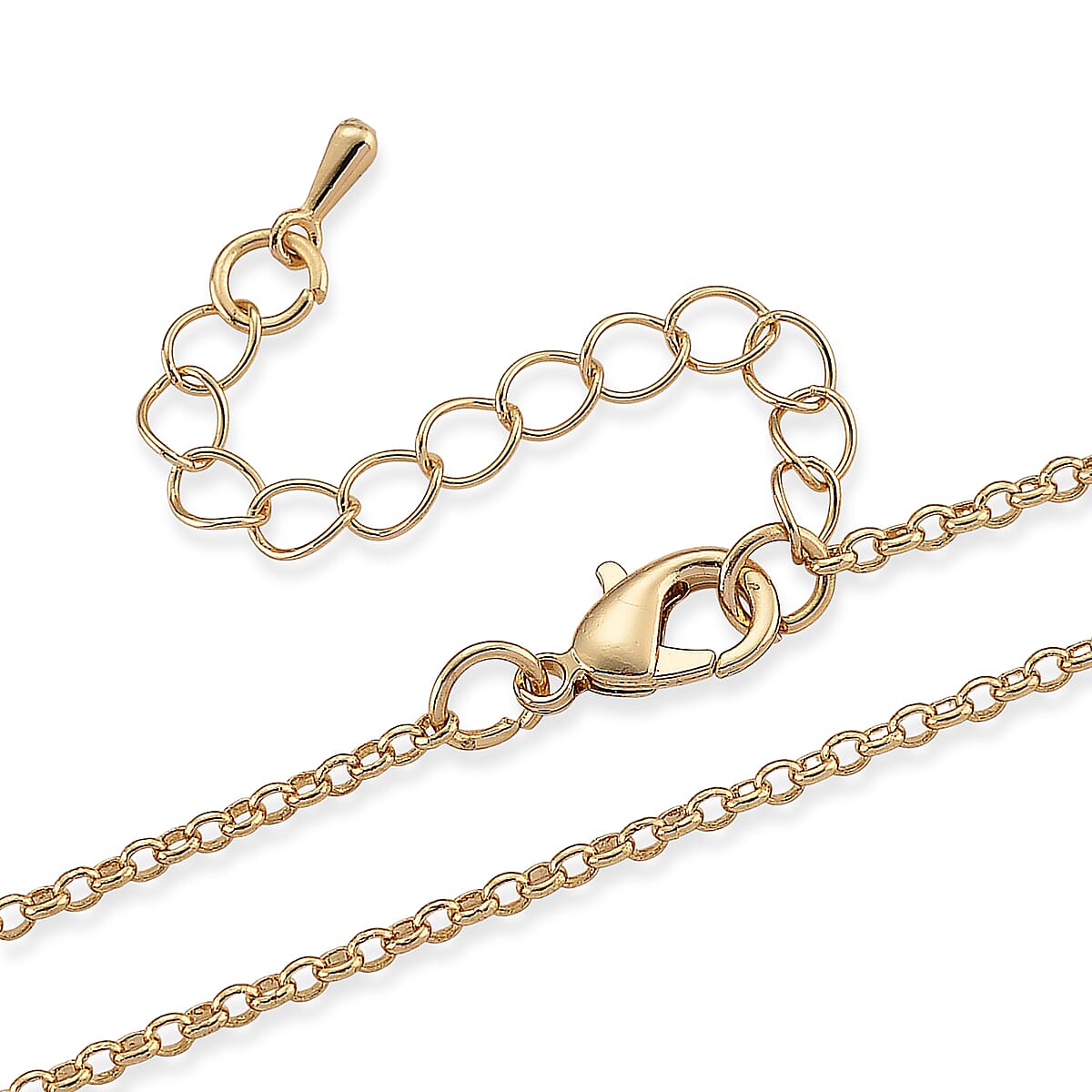 Blue and White Austrian Crystal Pendant Necklace in Goldtone (20 Inches) image number 5