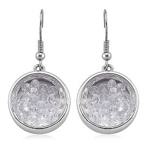 Austrian Crystal Earrings in Silvertone