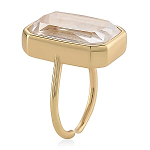 Austrian Crystal Ring in Goldtone (Adjustable)