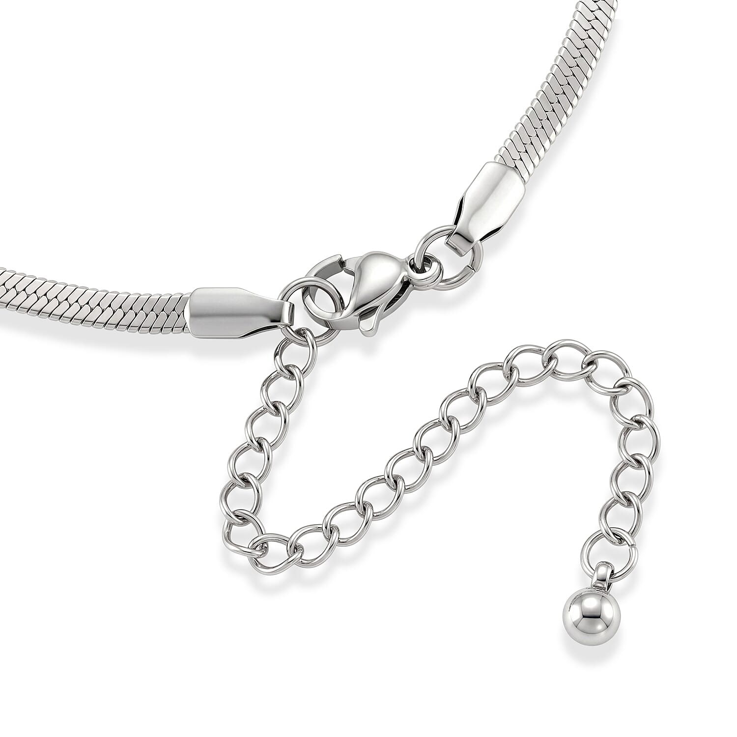 Blue Austrian Crystal Bracelet in Stainless Steel (7.5-9.5In)