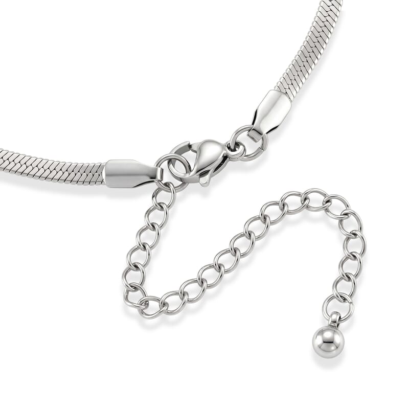 Blue Austrian Crystal Bracelet in Stainless Steel (7.5-9.5In)