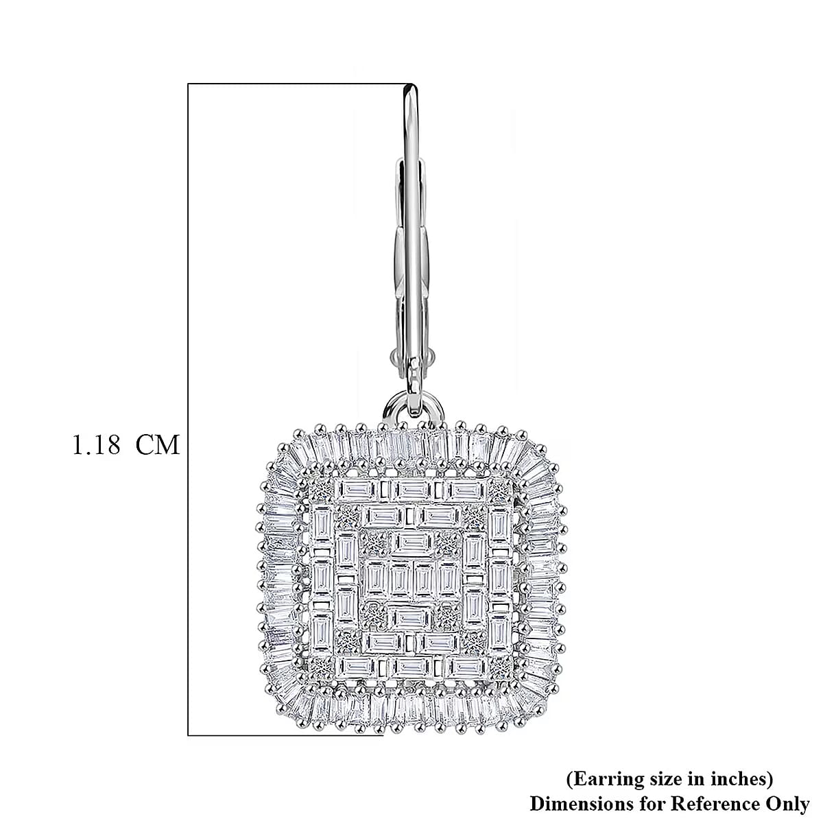 Luxuriant Lab Grown Diamond G-H SI 1.50 ctw Earrings in Rhodium Over Sterling Silver image number 6