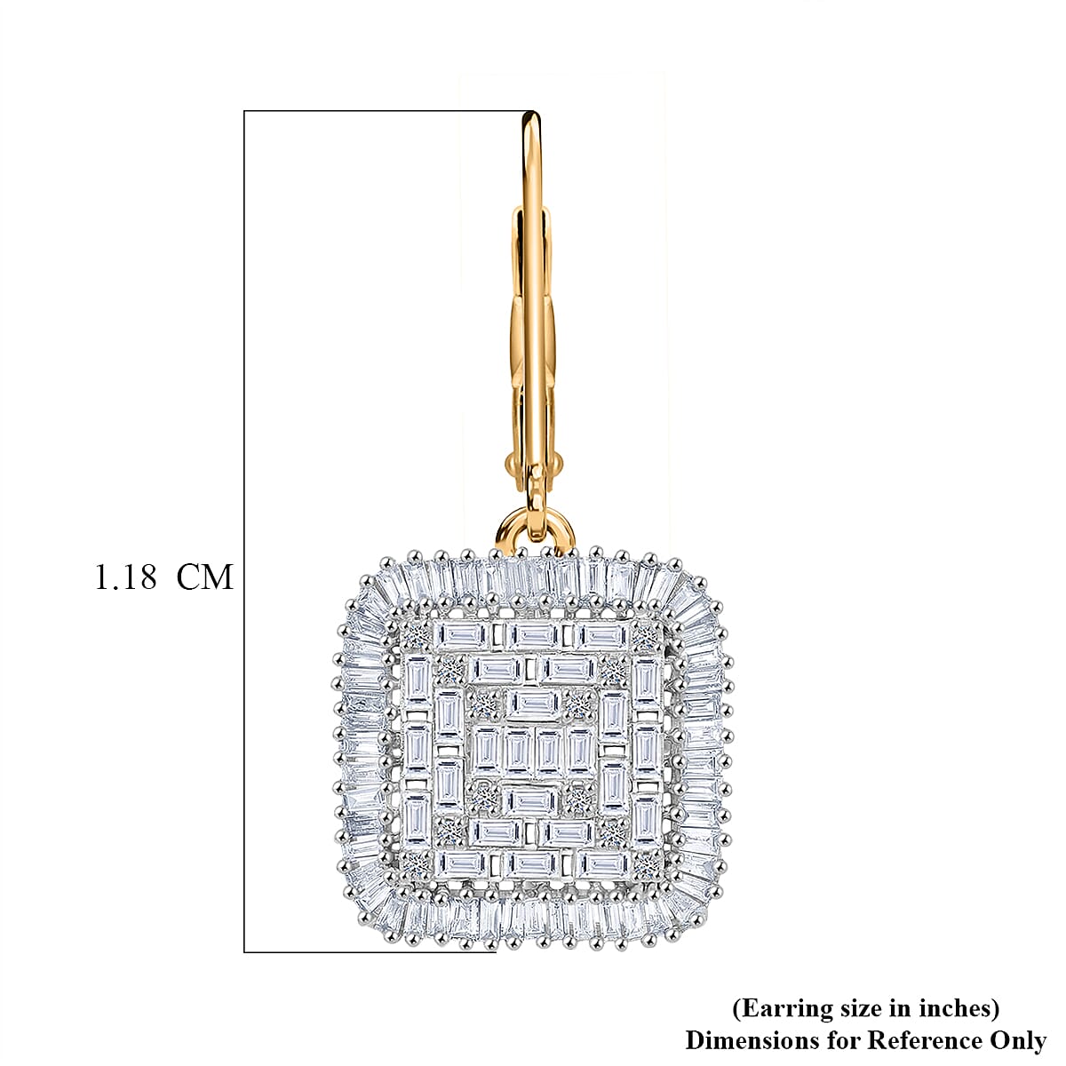 Luxuriant Lab Grown Diamond G-H SI 1.50 ctw Earrings in 18K Vermeil Yellow Gold Over Sterling Silver image number 5