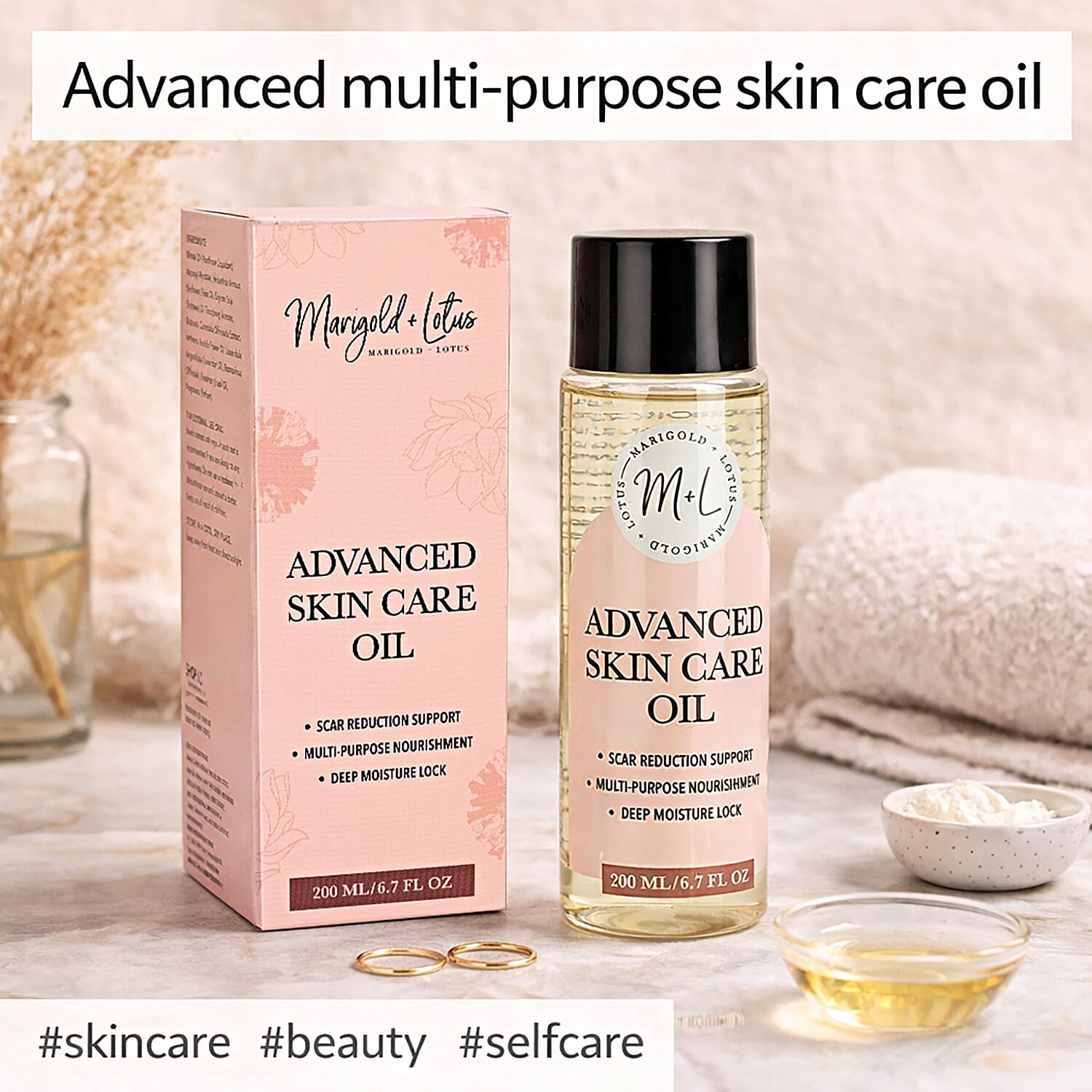 Marrigold & Lotus Advanced Skin Care Oil 6.7oz