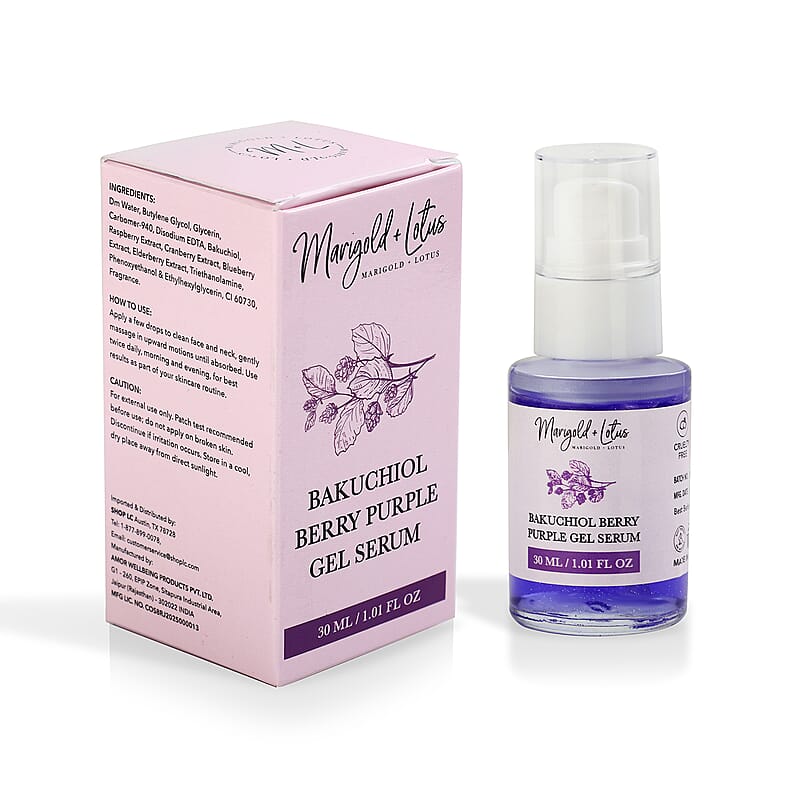 Marigold & Lotus Bakuchiol Berry Purple Gel Serum 1.01oz