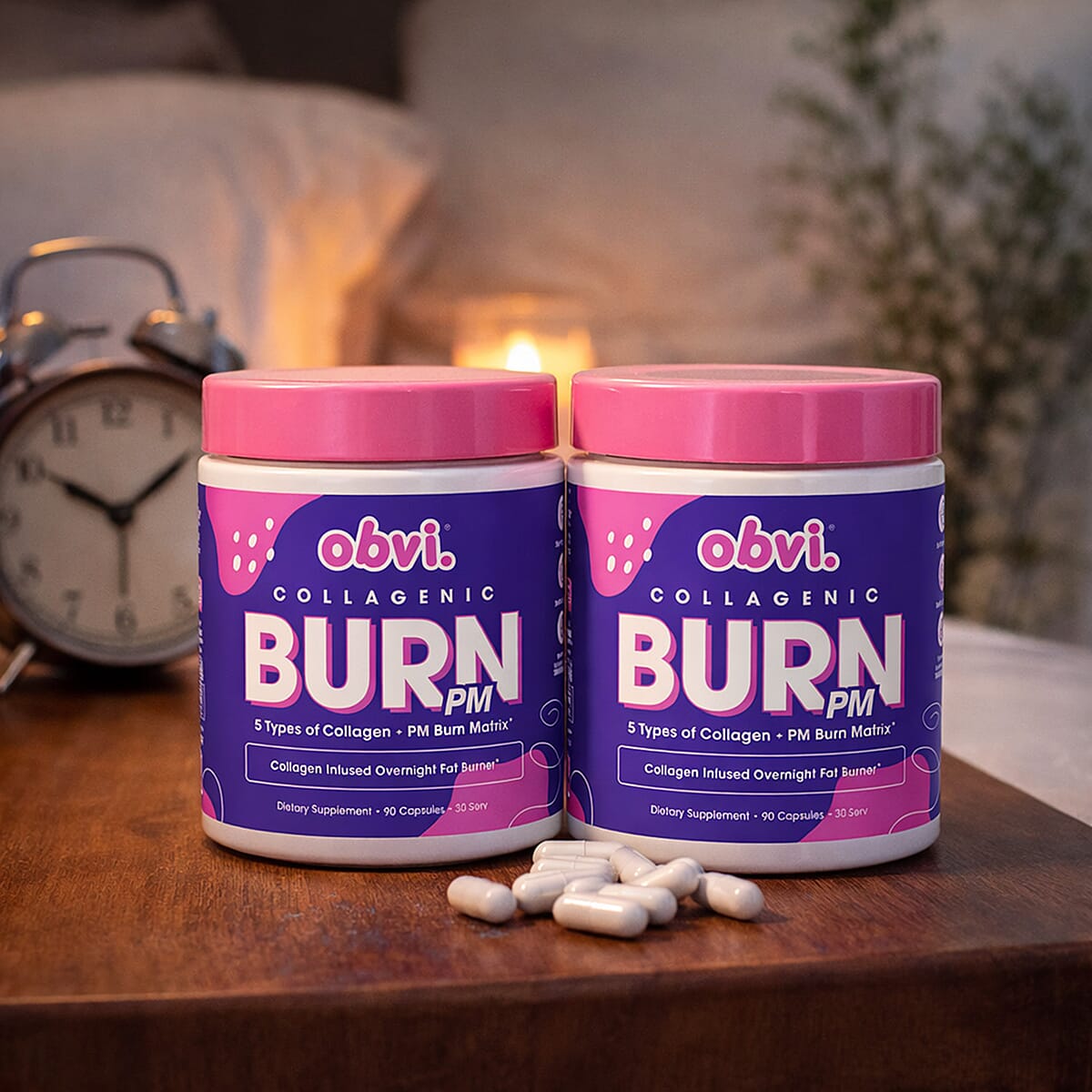 Obvi - Collegenic Burn PM 30 day Bundle 60 servings image number 1