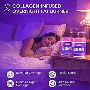 Obvi Collegenic Burn PM Overnight Fat Burner Dietary Supplement (90x2 Capsules, 60 Serv) Made in US