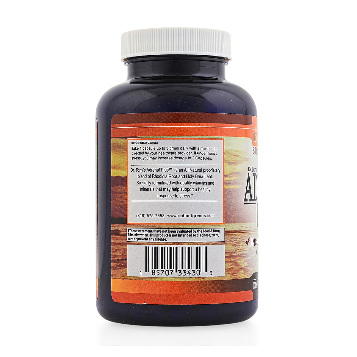 Dr. Tony Adrenal Plus (Stress & Mood Support) Dietary Supplement (90 Capsules) image number 3