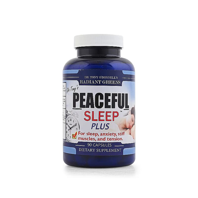 Dr. Tony Peaceful Sleep Plus (For Sleep, Stiff Muscles, & Tension) Dietary Supplement (90 Capsules)