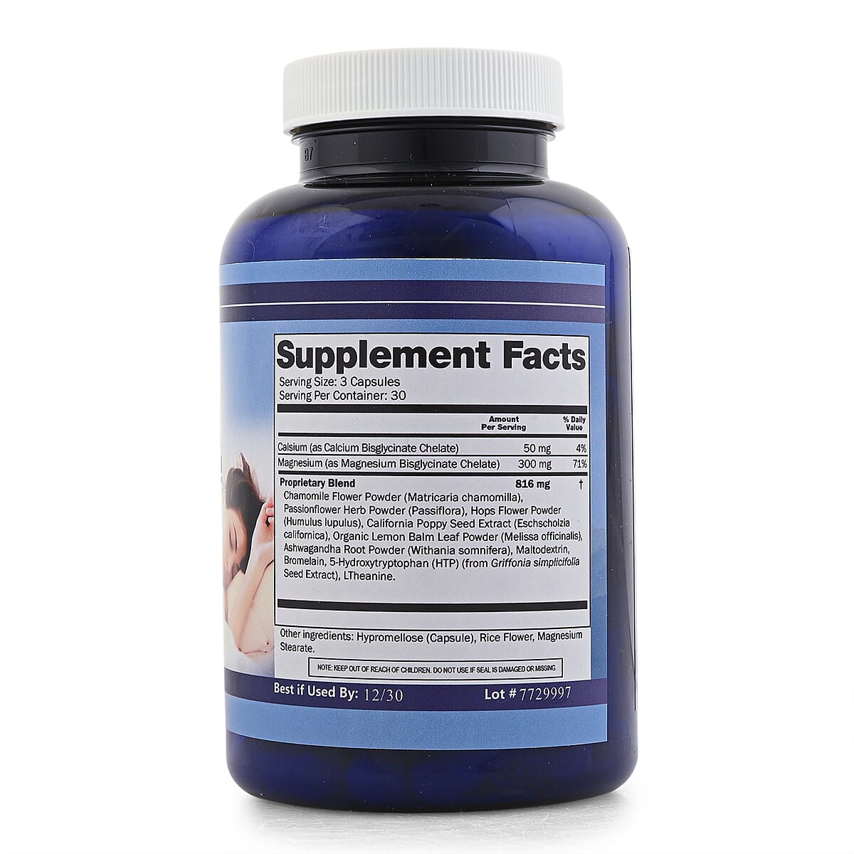 Dr. Tony Peaceful Sleep Plus (For Sleep, Stiff Muscles, & Tension) Dietary Supplement (90 Capsules) image number 2