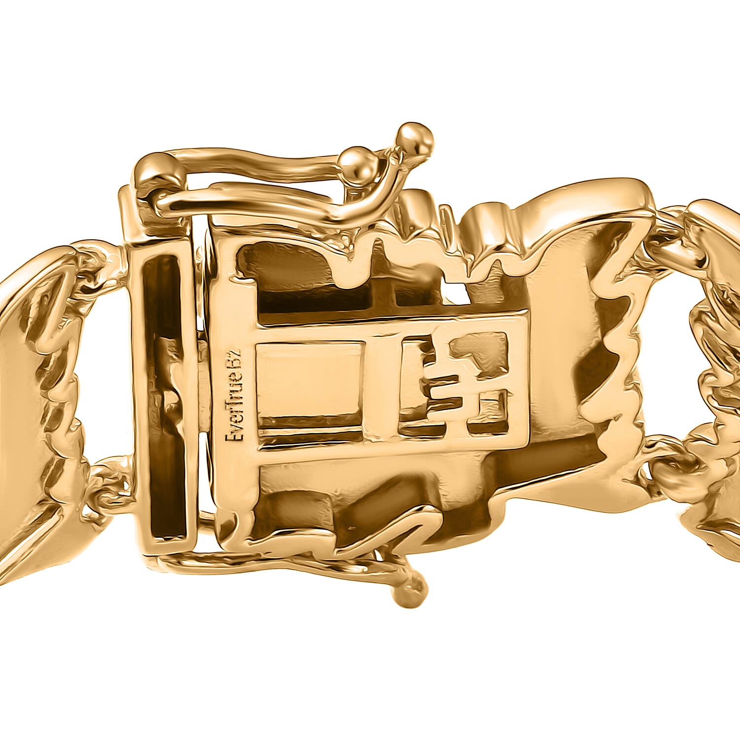 EverTrue Bronzella Collection Golden Laurel Leaf Bracelet in 18K YG Plated Bronze (7.50 In)