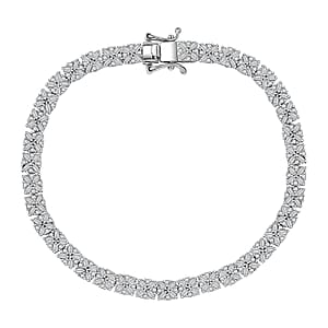 D'Joy Diamond 4.00 ctw Bracelet in Rhodium Over Sterling Silver (7.25 In)