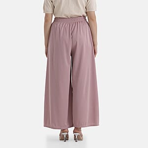  La Marey Pink Wide Leg Pleated Front Knit Trouser
