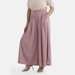  La Marey Pink Wide Leg Pleated Front Knit Trouser