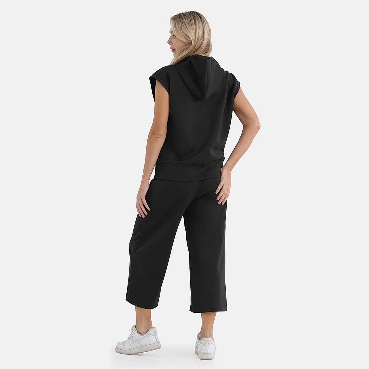 La Marey Dark Gray 2 Pieces Scuba Knit Lounge Set - L/XL image number 2