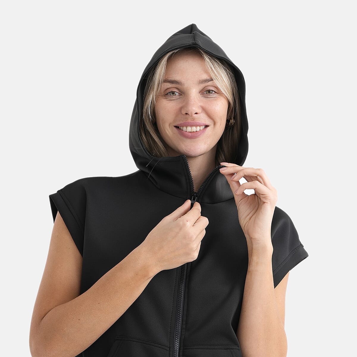 La Marey Dark Gray 2 Pieces Scuba Knit Lounge Set - L/XL image number 5