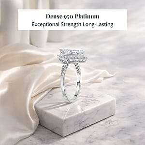 IGI Certified Luxuriant Lab Grown Diamond Ring in 950 Platinum 2.50 ctw (Size 7.5)(E-F, VS)