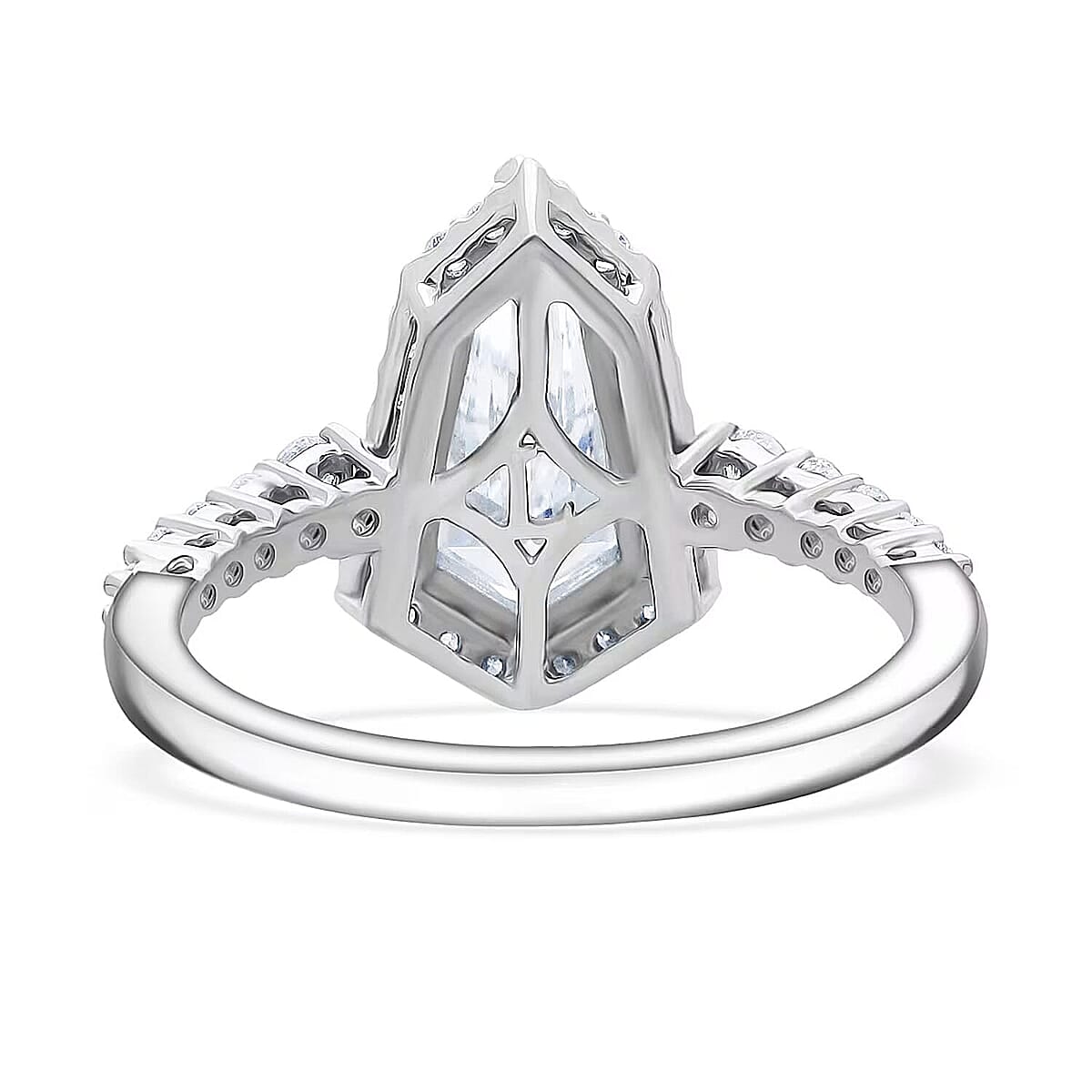 Doorbuster IGI Certified 950 Platinum Luxuriant Lab Grown Diamond (E-F, VS) Solitaire Ring (Size 10.0) (5.50 g) 2.50 ctw image number 7