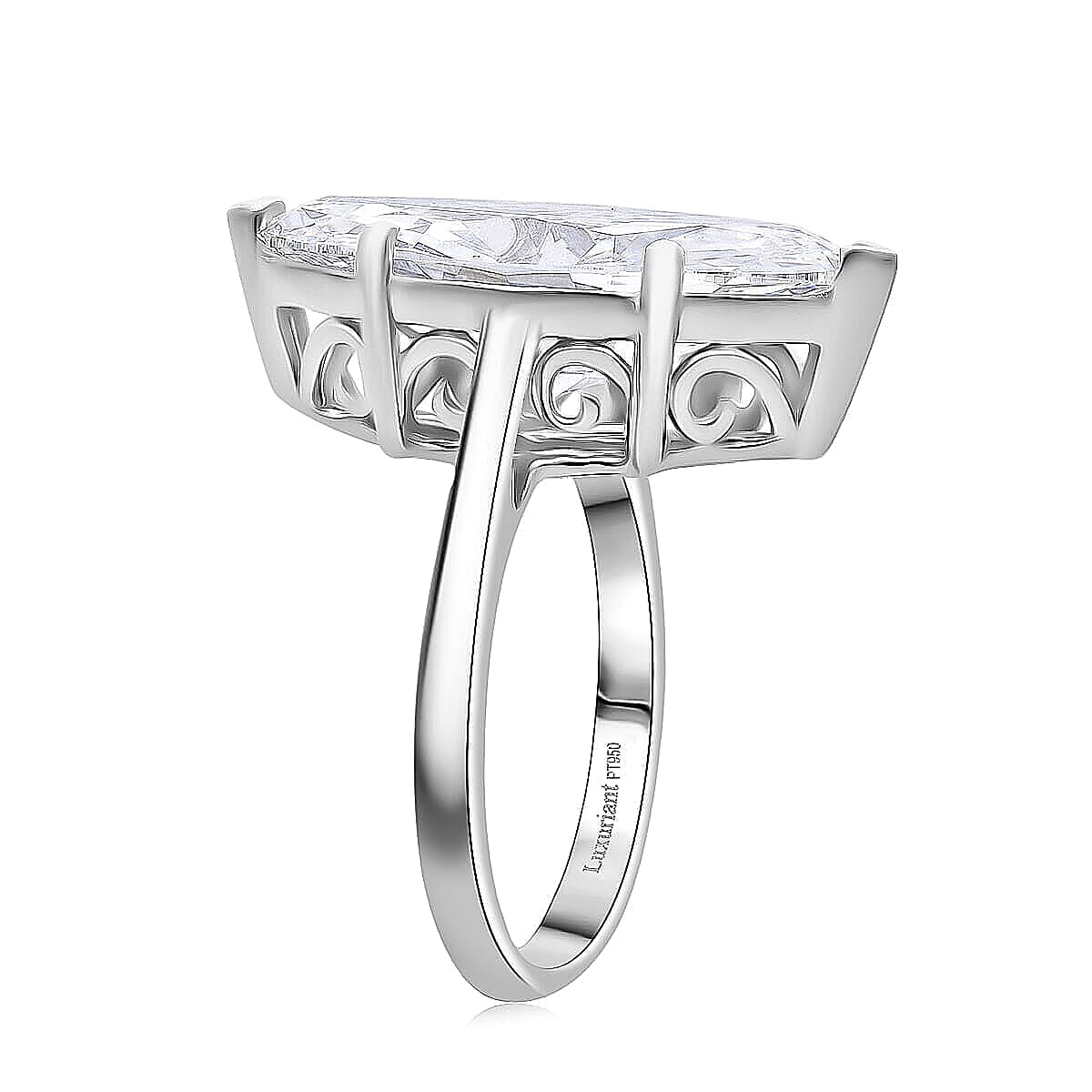 IGI Certified Luxuriant G, VS Lab Grown Diamond Ring in 950 Platinum 10.00 ctw (Size 8.5) image number 3