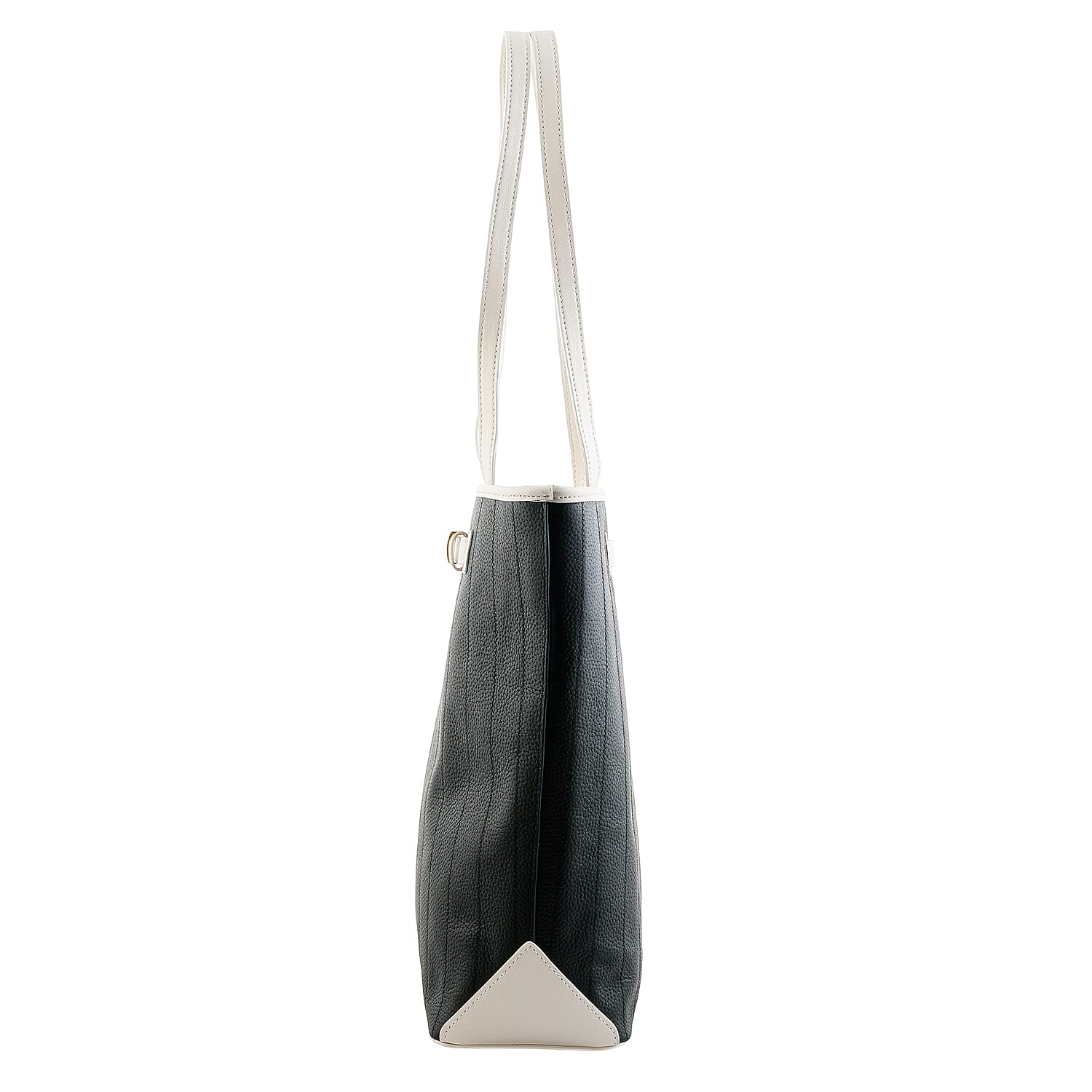La Marey Black Genuine Leather Tote Bag