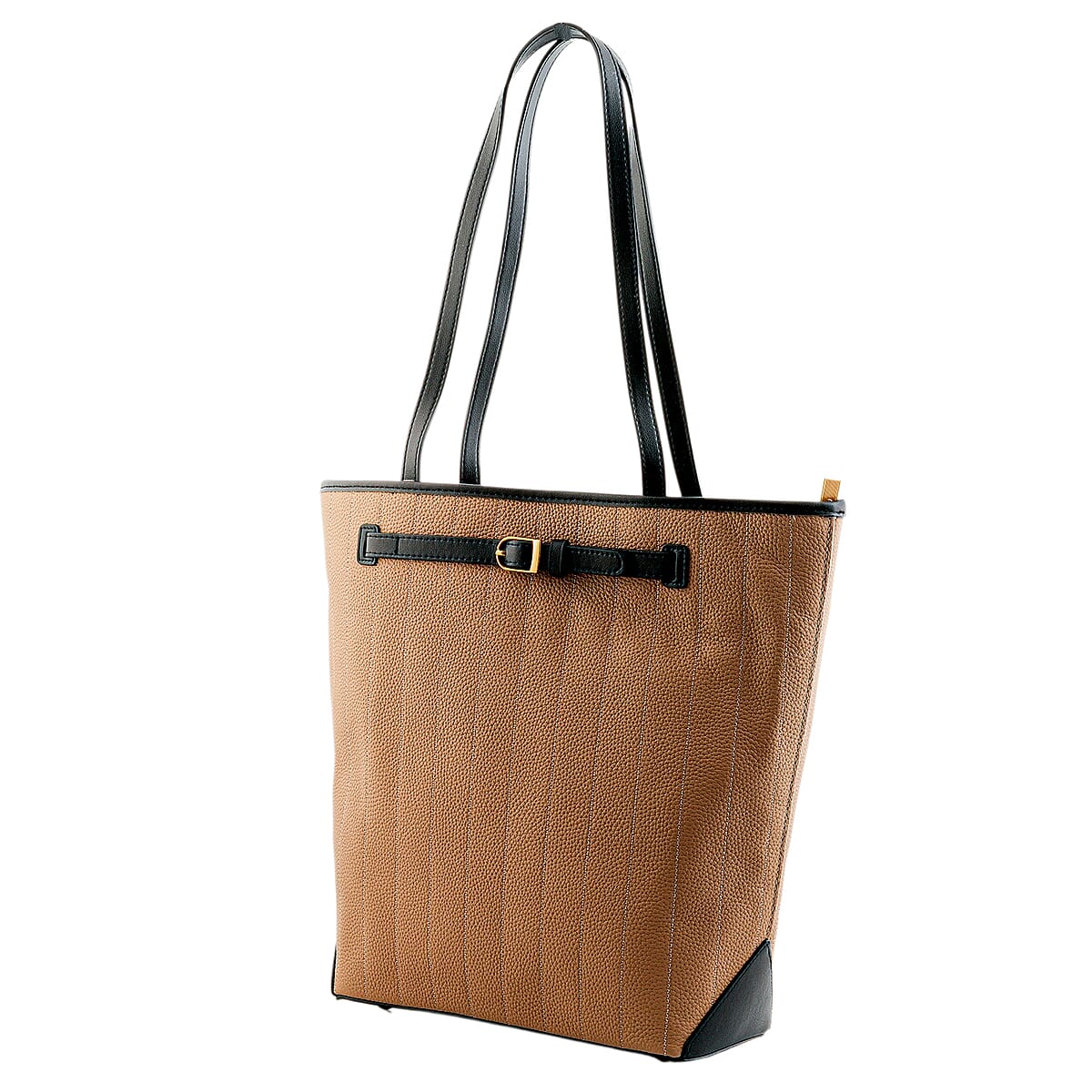 La Marey Khaki Genuine Leather Tote Bag image number 2