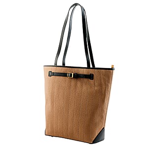 La Marey Khaki Genuine Leather Tote Bag
