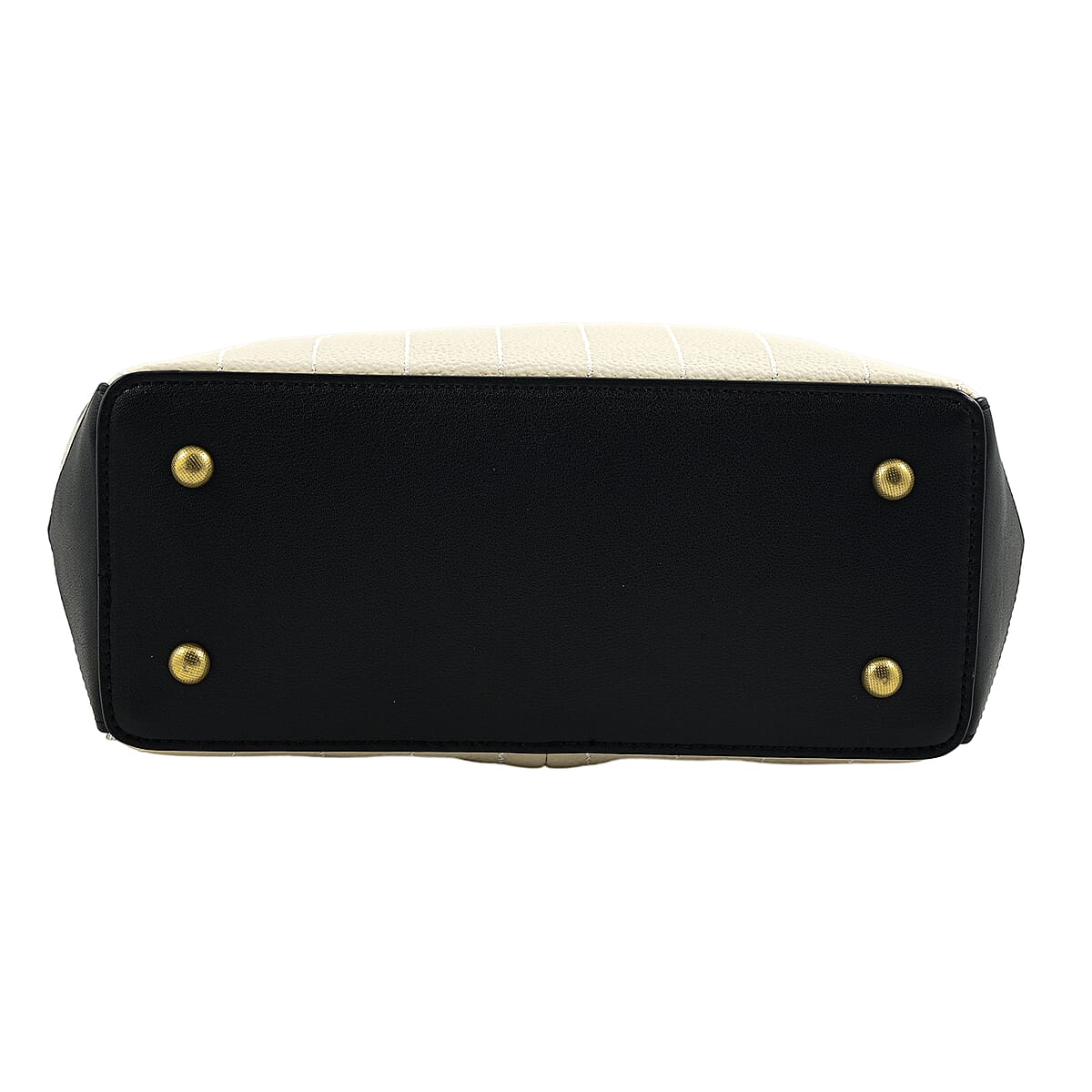 La Marey Off-White Genuine Leather Tote Bag image number 4