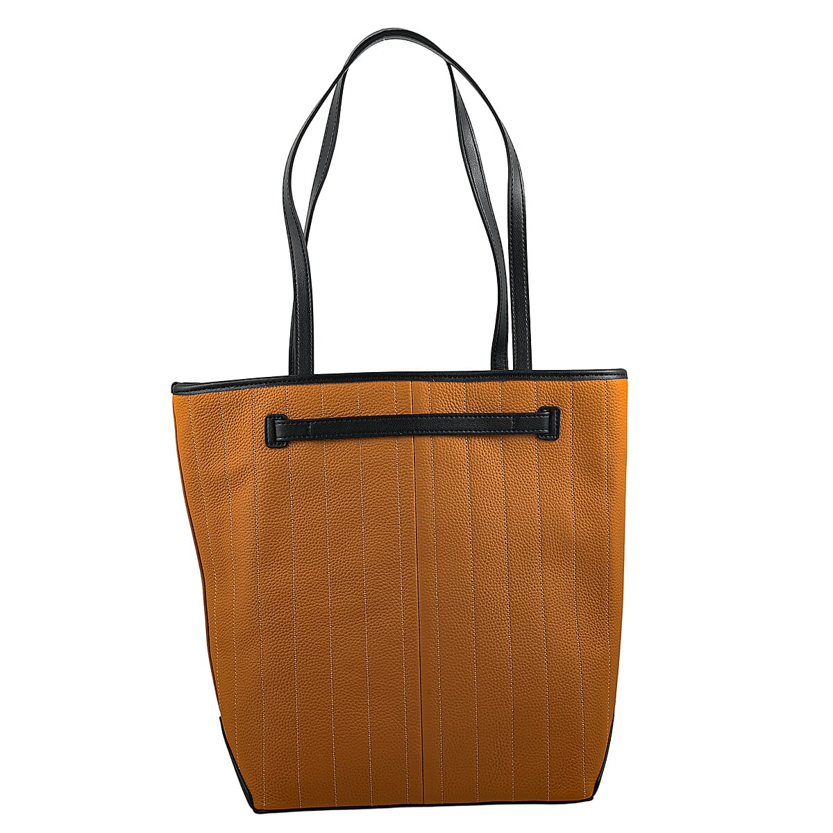 La Marey Tan Genuine Leather Tote Bag image number 2